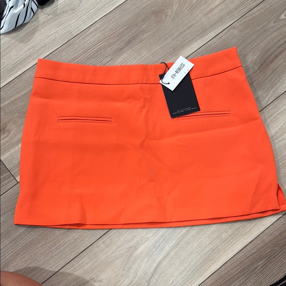 4th Reckless Orange Mini Skirt Sz Medium NWT